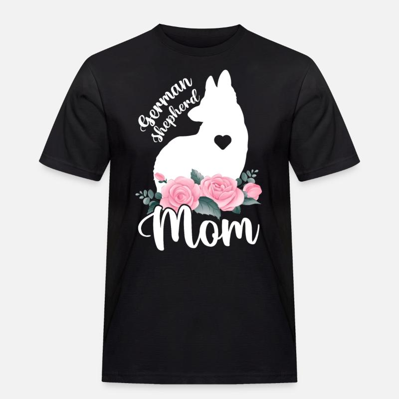Deutscher Schäferhund Mama - Männer Workwear T-Shirt - Schwarz