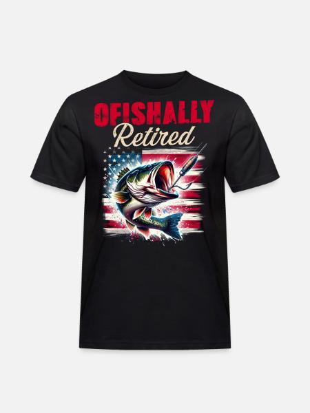 Ofishally Retired - Men's Workwear T-Shirt - black