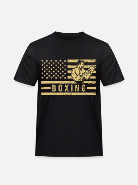 Boxe États-Unis - T-shirt Workwear homme - noir