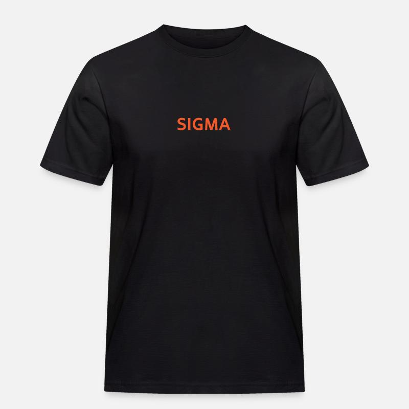 sigma wort - Männer Workwear T-Shirt - Schwarz