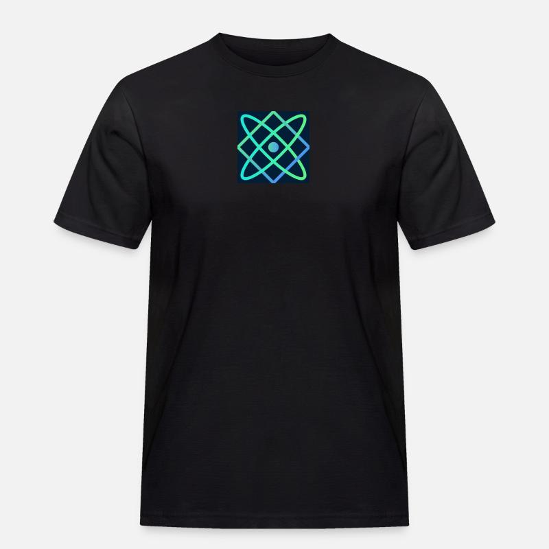 GREEN FLASH ACTIVE ATOM - Men's Workwear T-Shirt - black