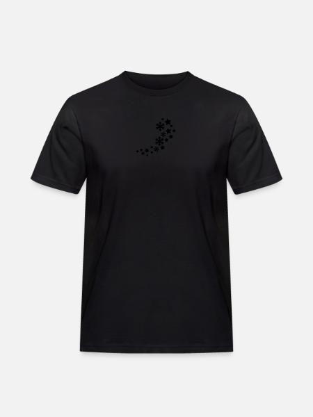 sterne schneeflocken muster - Männer Workwear T-Shirt - Schwarz