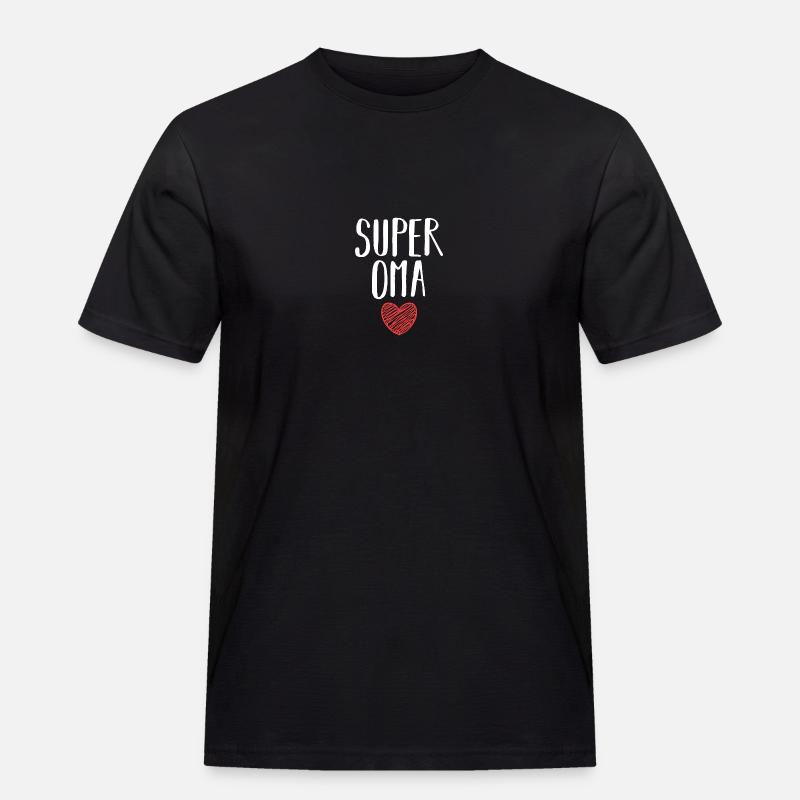 Großmutter Oma - Männer Workwear T-Shirt - Schwarz