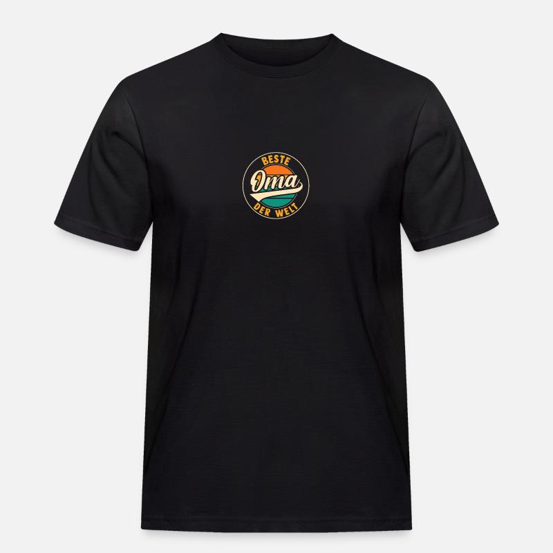 Großmutter Beste Oma - Männer Workwear T-Shirt - Schwarz