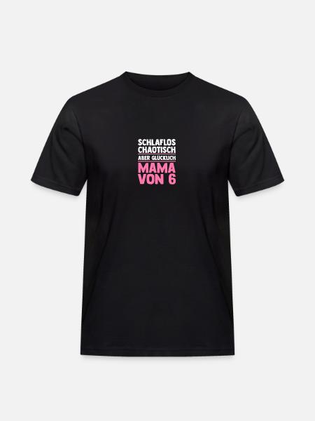 Mom of 6 children - Men's Workwear T-Shirt - black