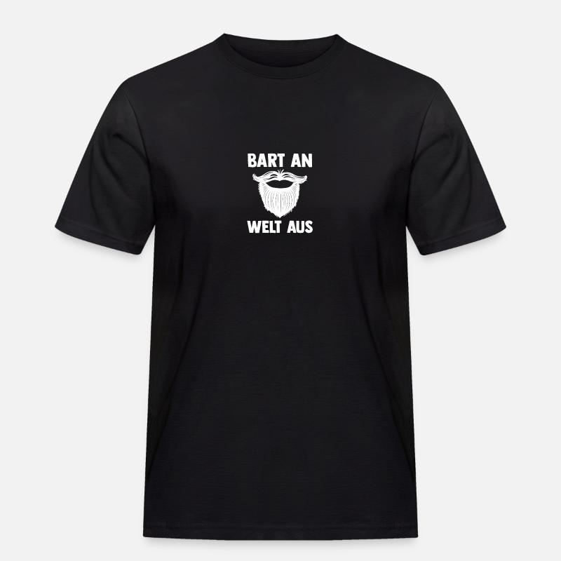 Bärtig Bartträger Bart - Männer Workwear T-Shirt - Schwarz