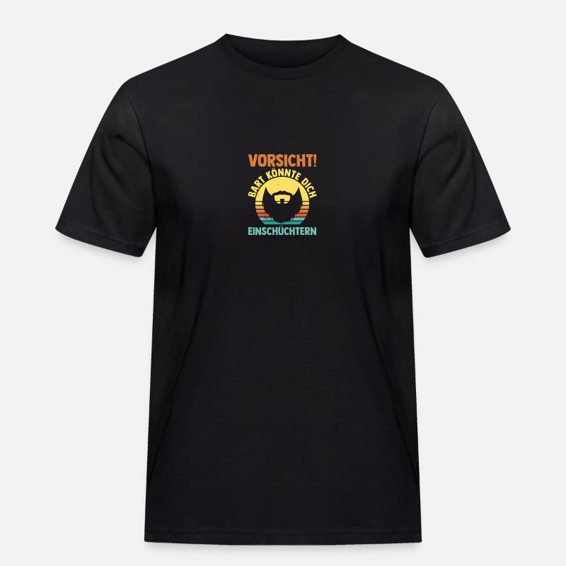 Bärtig Bartträger Bart - Männer Workwear T-Shirt - Schwarz