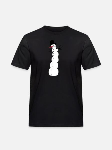 snowman - Men's Workwear T-Shirt - black