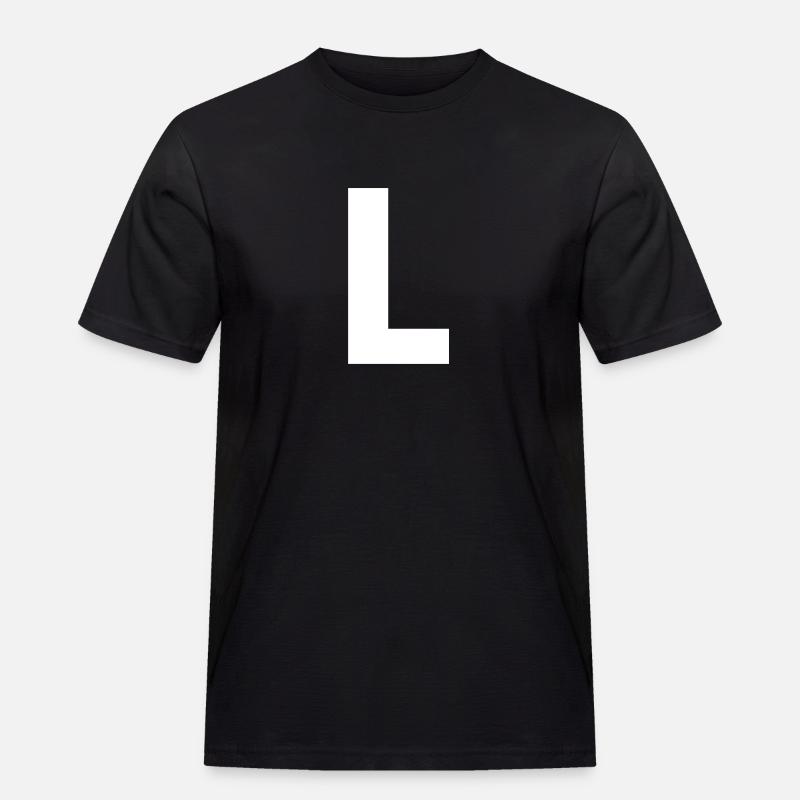 L - Männer Workwear T-Shirt - Schwarz
