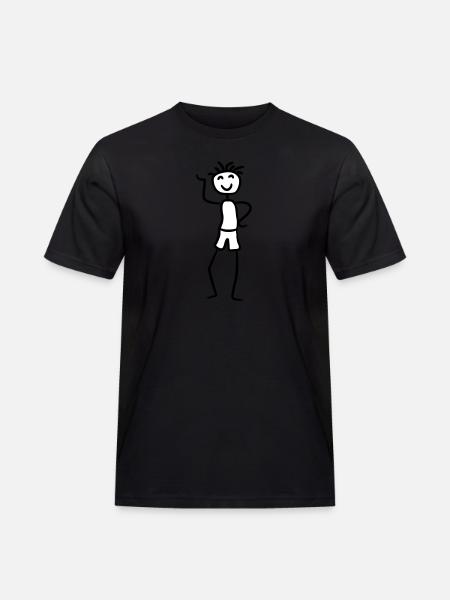 Happy cool boy - Men's Workwear T-Shirt - black