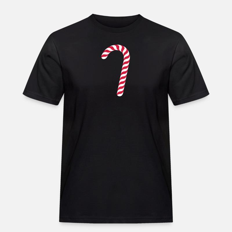 Zuckerstab / candy cane (2c) - Men's Workwear T-Shirt - black