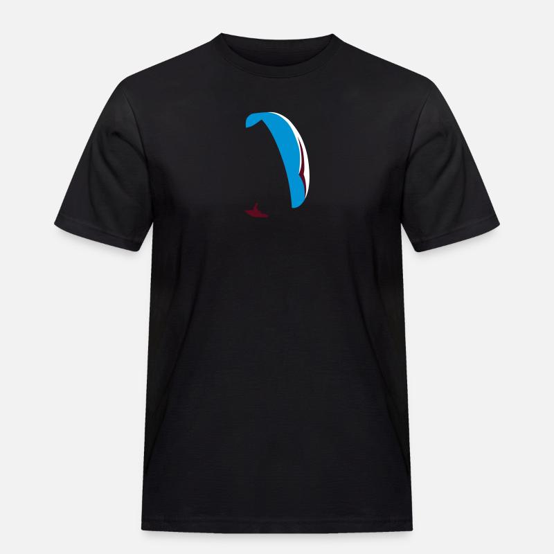Paraglider XC - Männer Workwear T-Shirt - Schwarz
