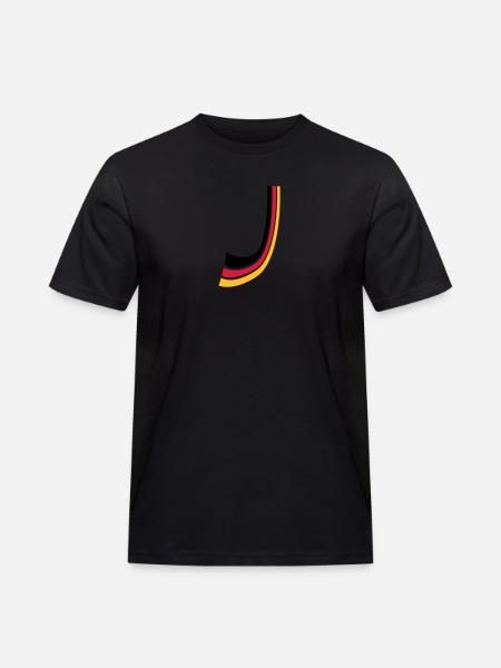 Germany bow lines flag - Men's Workwear T-Shirt - black
