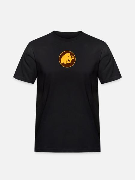 angry mammoth böses Mammut - Männer Workwear T-Shirt - Schwarz