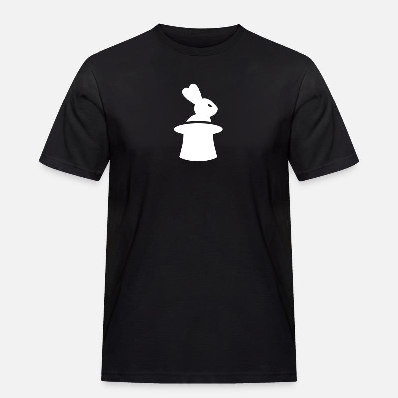 Zauberer - Männer Workwear T-Shirt - Schwarz