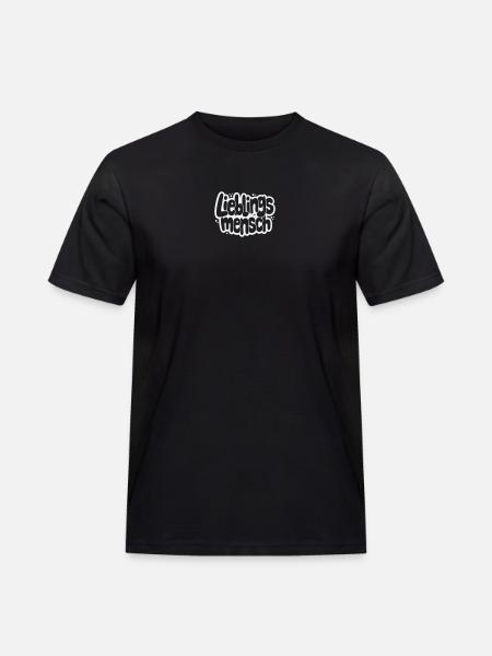 Lieblingsmensch Bubble Typografie - Männer Workwear T-Shirt - Schwarz