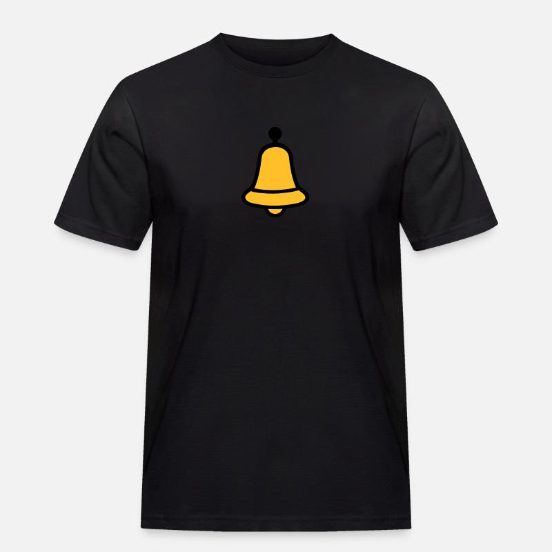 Glocke - Männer Workwear T-Shirt - Schwarz