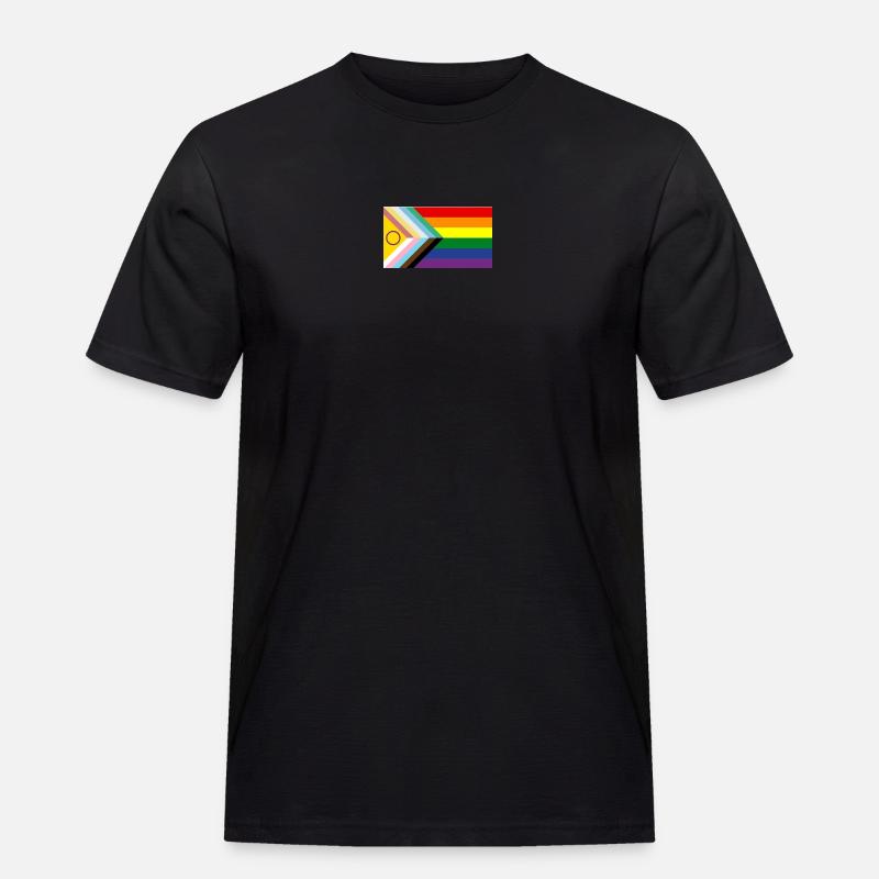 Disability Pride - Männer Workwear T-Shirt - Schwarz