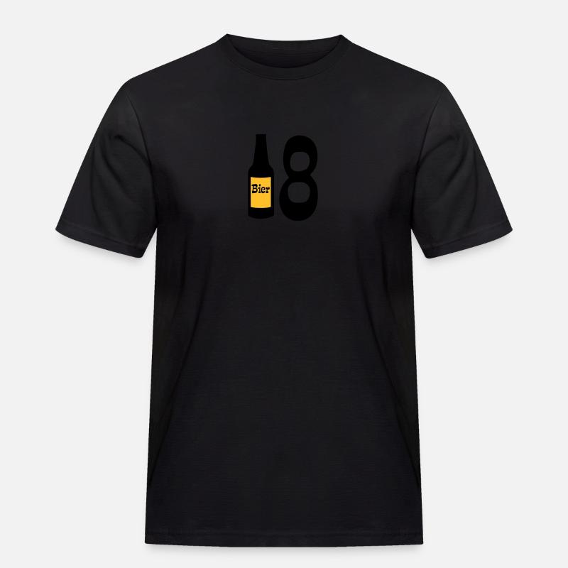 18 - Männer Workwear T-Shirt - Schwarz