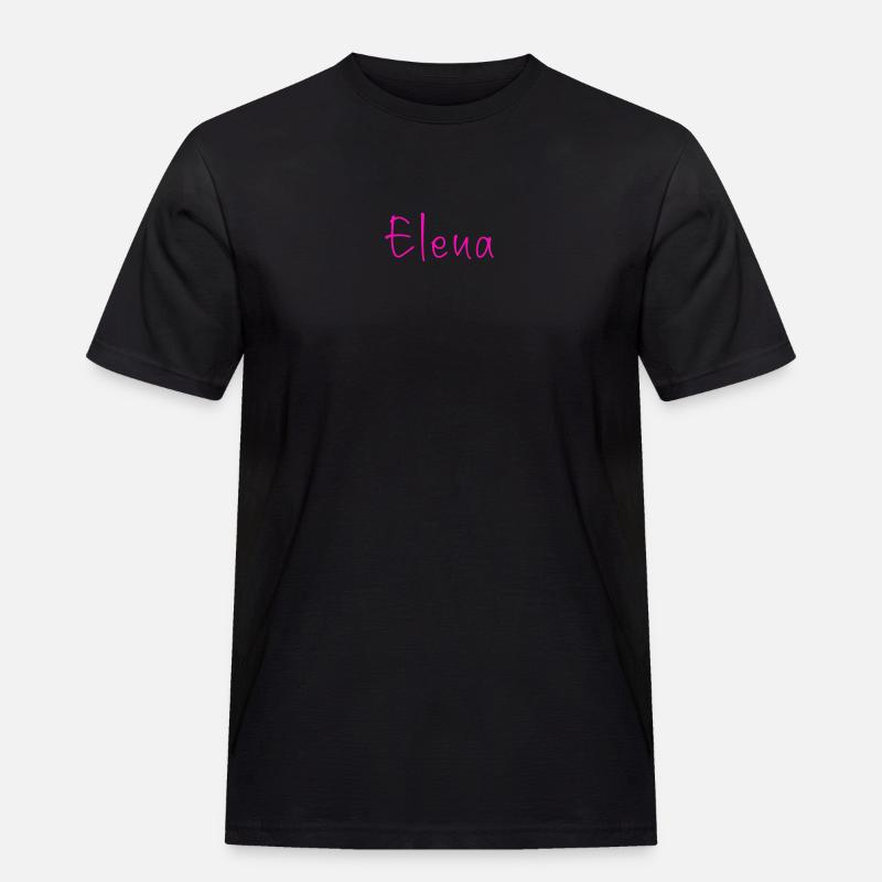 Elena - Männer Workwear T-Shirt - Schwarz