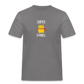 Daniel - Men's Workwear T-Shirt - grey - Front - AI Model Male 185 dark (185cm)