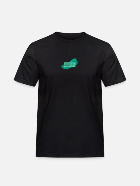 Farblogo - CreativeHand - Männer Workwear T-Shirt - Schwarz