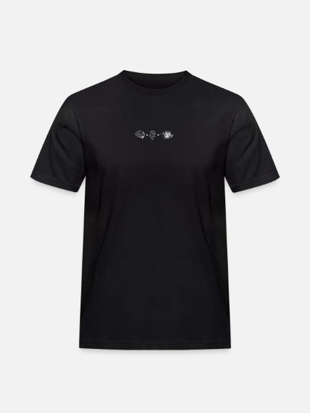 Brain Heart Fusion - Men's Workwear T-Shirt - black