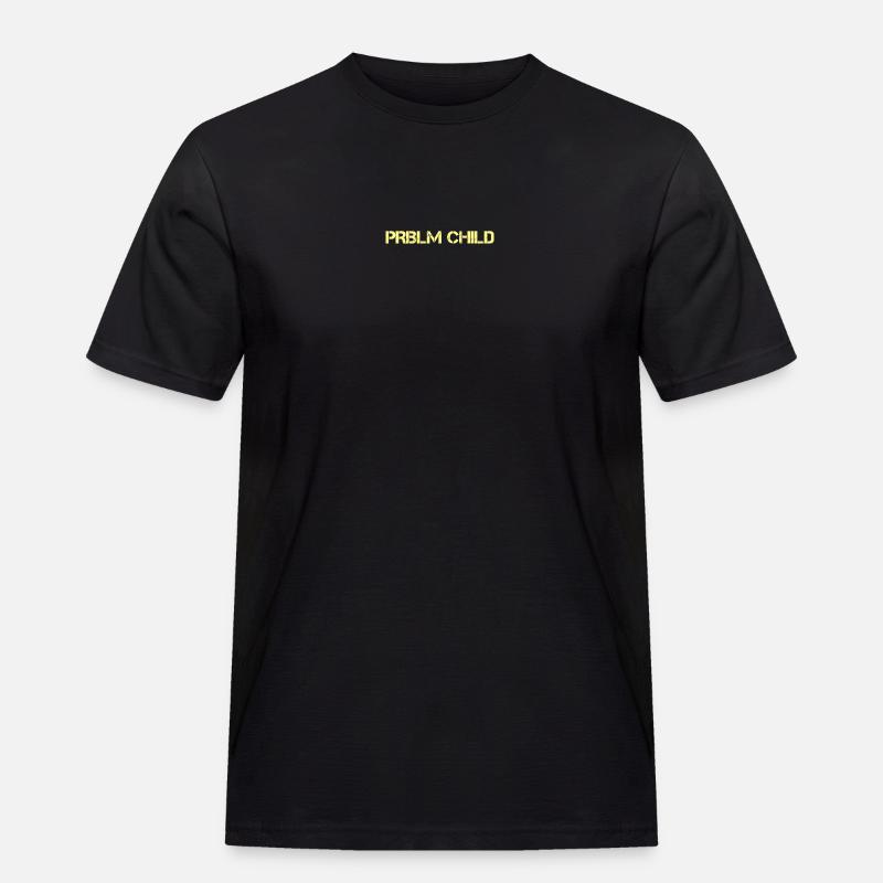 Problem child - Männer Workwear T-Shirt - Schwarz