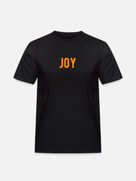 joy love piece - Männer Workwear T-Shirt - Schwarz