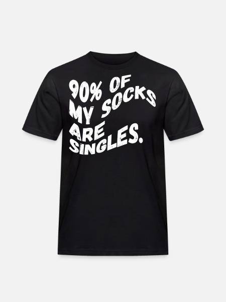 Single socks - Men's Workwear T-Shirt - black