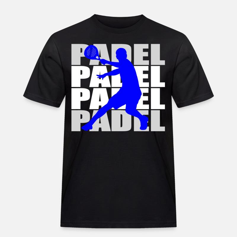 Padel - Männer Workwear T-Shirt - Schwarz