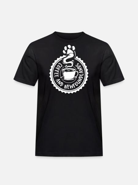 Coffee and Newfoundlanders - Men's Workwear T-Shirt - black