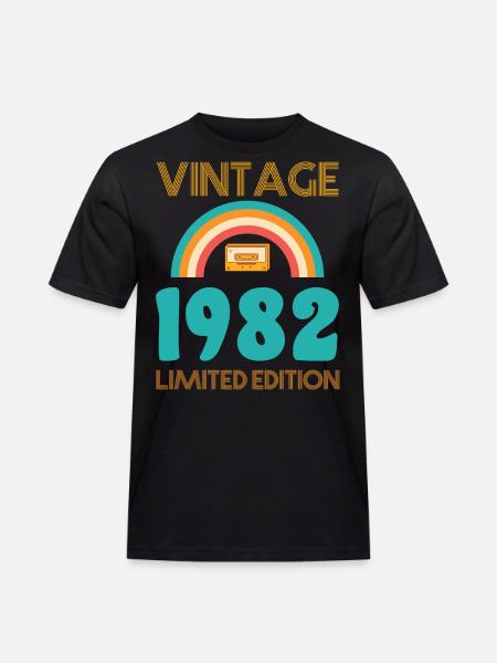 Rétro Classique 1982 - T-shirt Workwear homme - noir