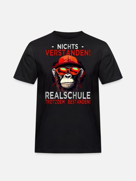 Realschule bestanden - Schulabschluss - Männer Workwear T-Shirt - Schwarz