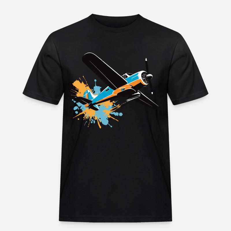 Modellflugzeug Pilot Flugzeug Hobby Design - Männer Workwear T-Shirt - Schwarz