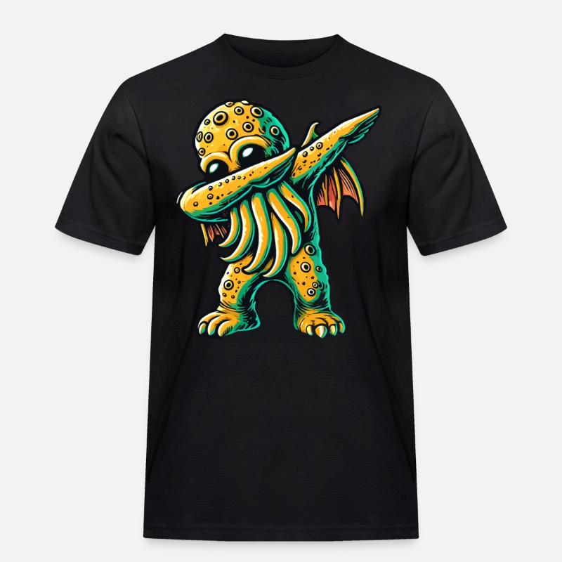 Lustiger Dabbender Cthulhu Dabbing Design - Männer Workwear T-Shirt - Schwarz