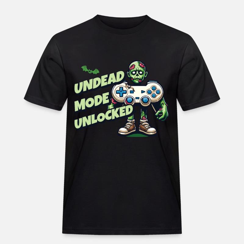 Zombie Gaming Controller: Untoter Modus - Männer Workwear T-Shirt - Schwarz