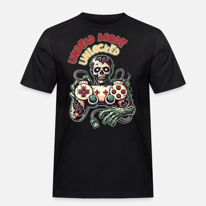 Zombie Gaming Controller Untoter Modus - Männer Workwear T-Shirt - Schwarz