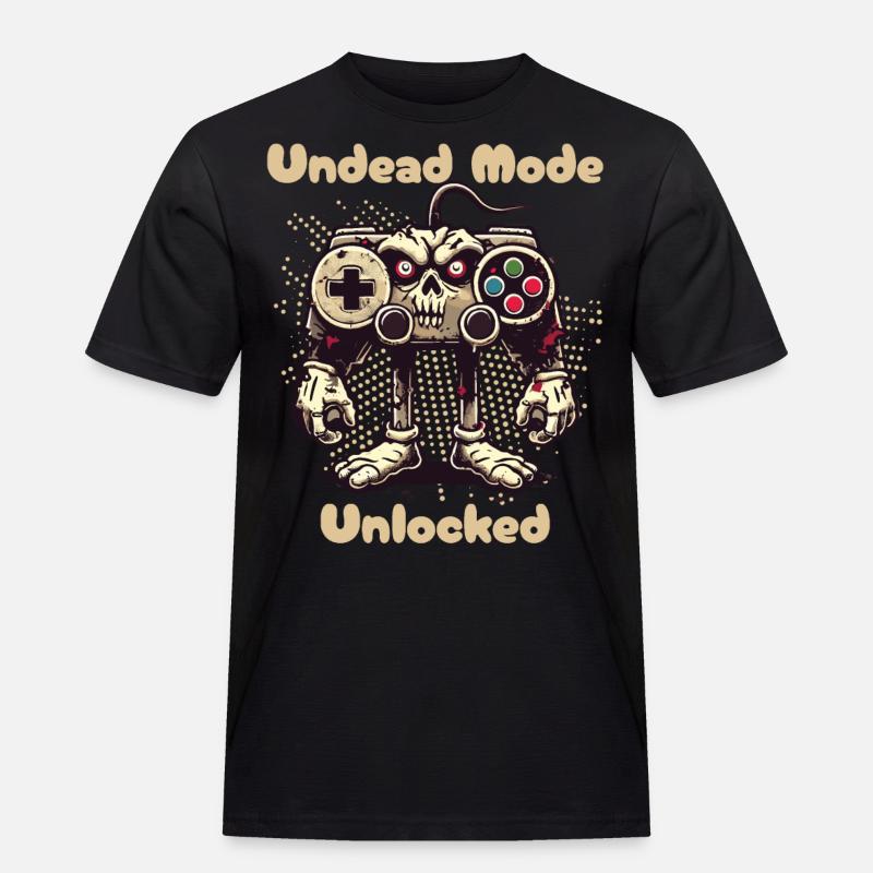 Zombie Gaming Controller Mode Unleashed - Men's Workwear T-Shirt - black