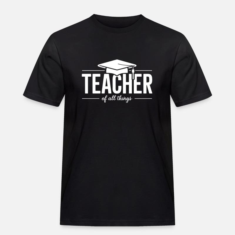 Teacher Lehrer Lehrerin Schule Beruf - Männer Workwear T-Shirt - Schwarz