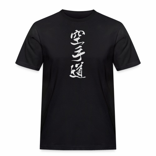 Karatedo Kanji Neu 空手道 - Männer Workwear T-Shirt