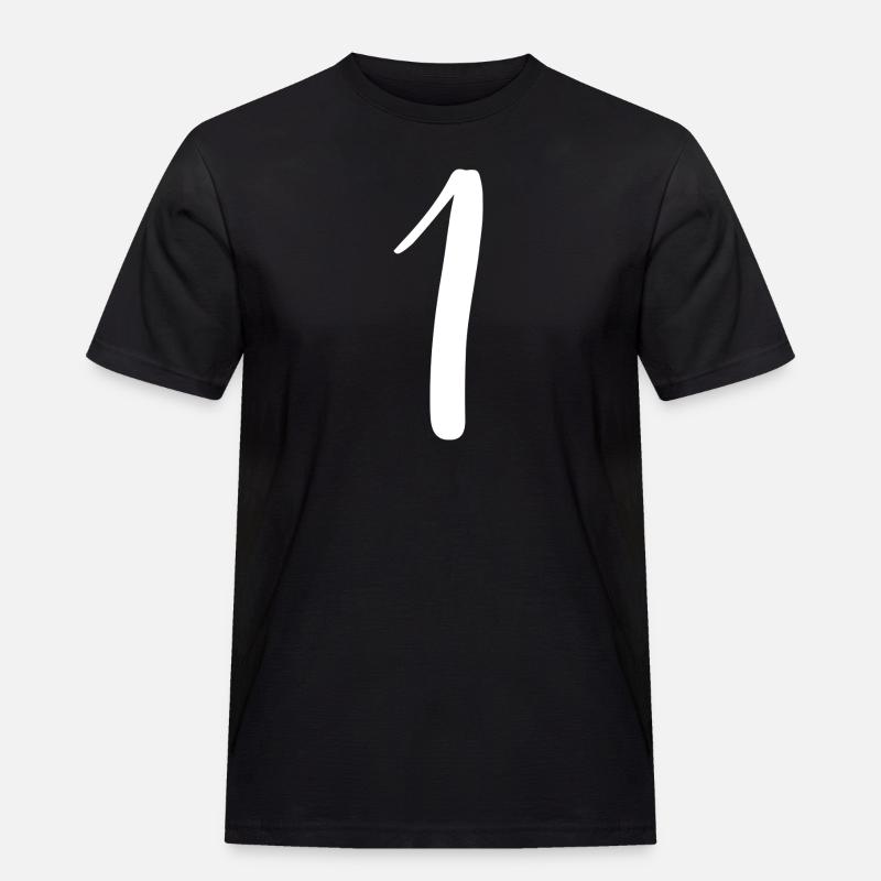 1 - Männer Workwear T-Shirt - Schwarz