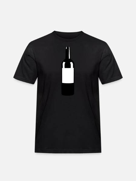 Wine Bottle - Men's Workwear T-Shirt - black