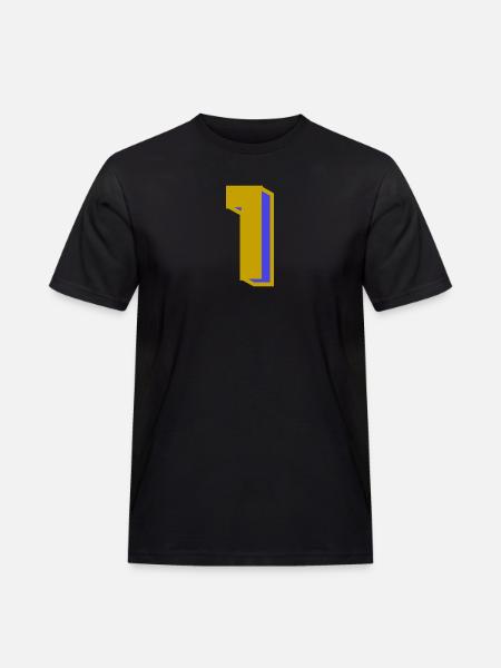 1 - Männer Workwear T-Shirt - Schwarz