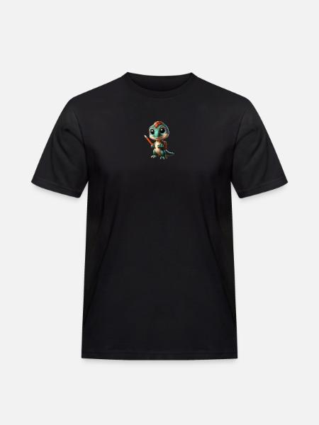 Velociraptor Cartoon 3 - T-shirt Workwear homme - noir