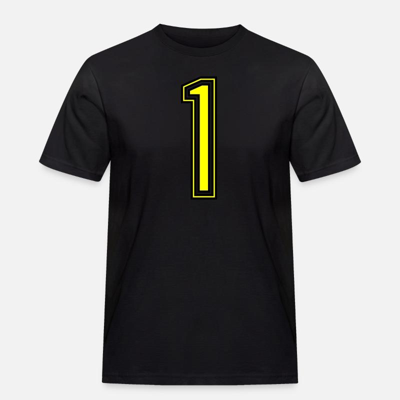 1 - Männer Workwear T-Shirt - Schwarz