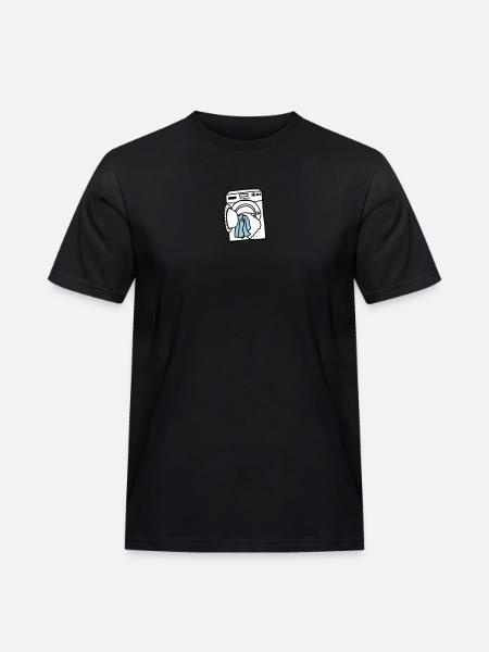 Waschmaschine - Männer Workwear T-Shirt - Schwarz