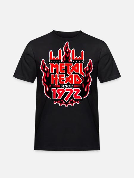 METALHEAD since 1972 - Men's Workwear T-Shirt - black