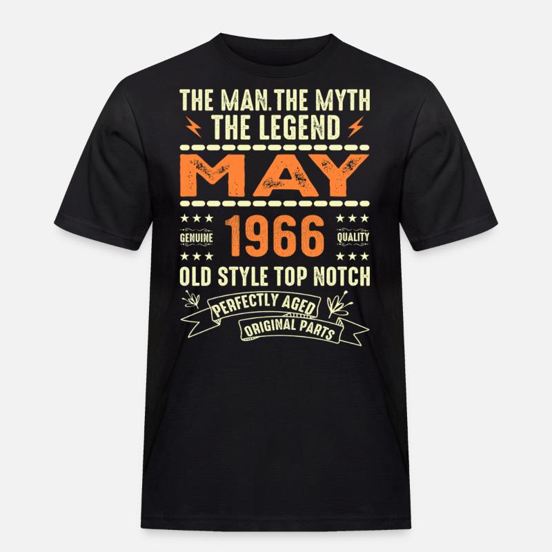 Birthday May 1966 - May 1966 - Men's Workwear T-Shirt - black