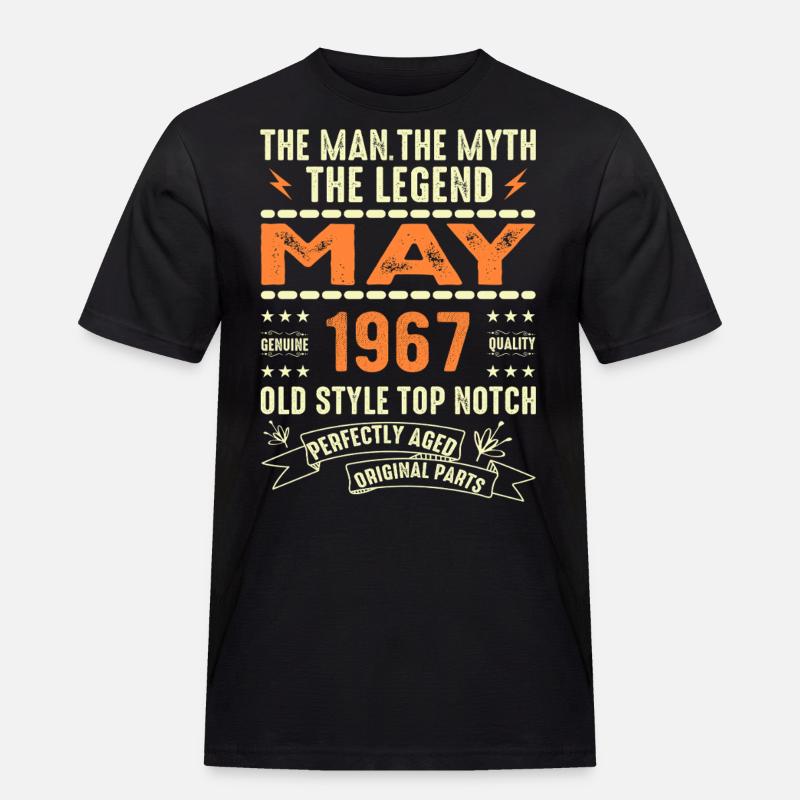 Birthday May 1967 - May 1967 - Men's Workwear T-Shirt - black